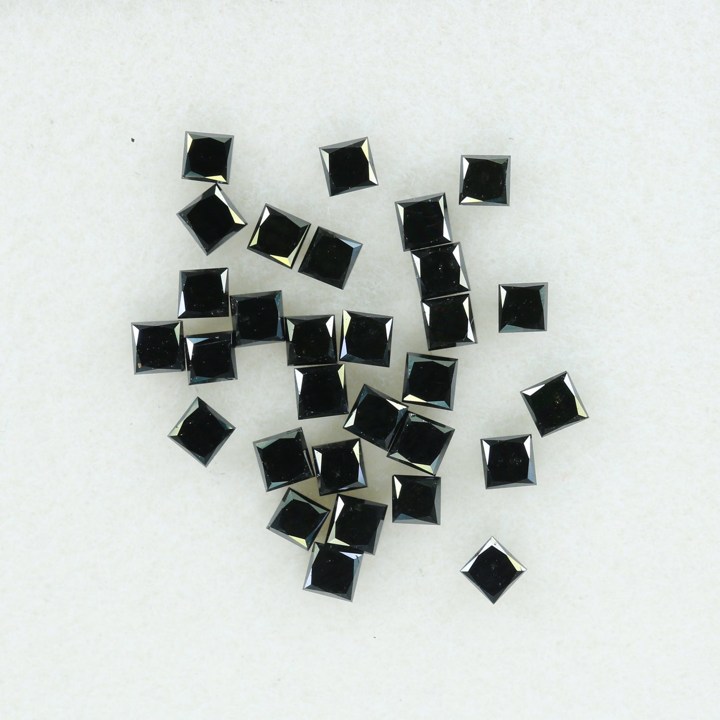 1.15 TCW Black Princess Cut Diamonds For Wedding/Engagement JewelryFor Gold Ring Diamonds