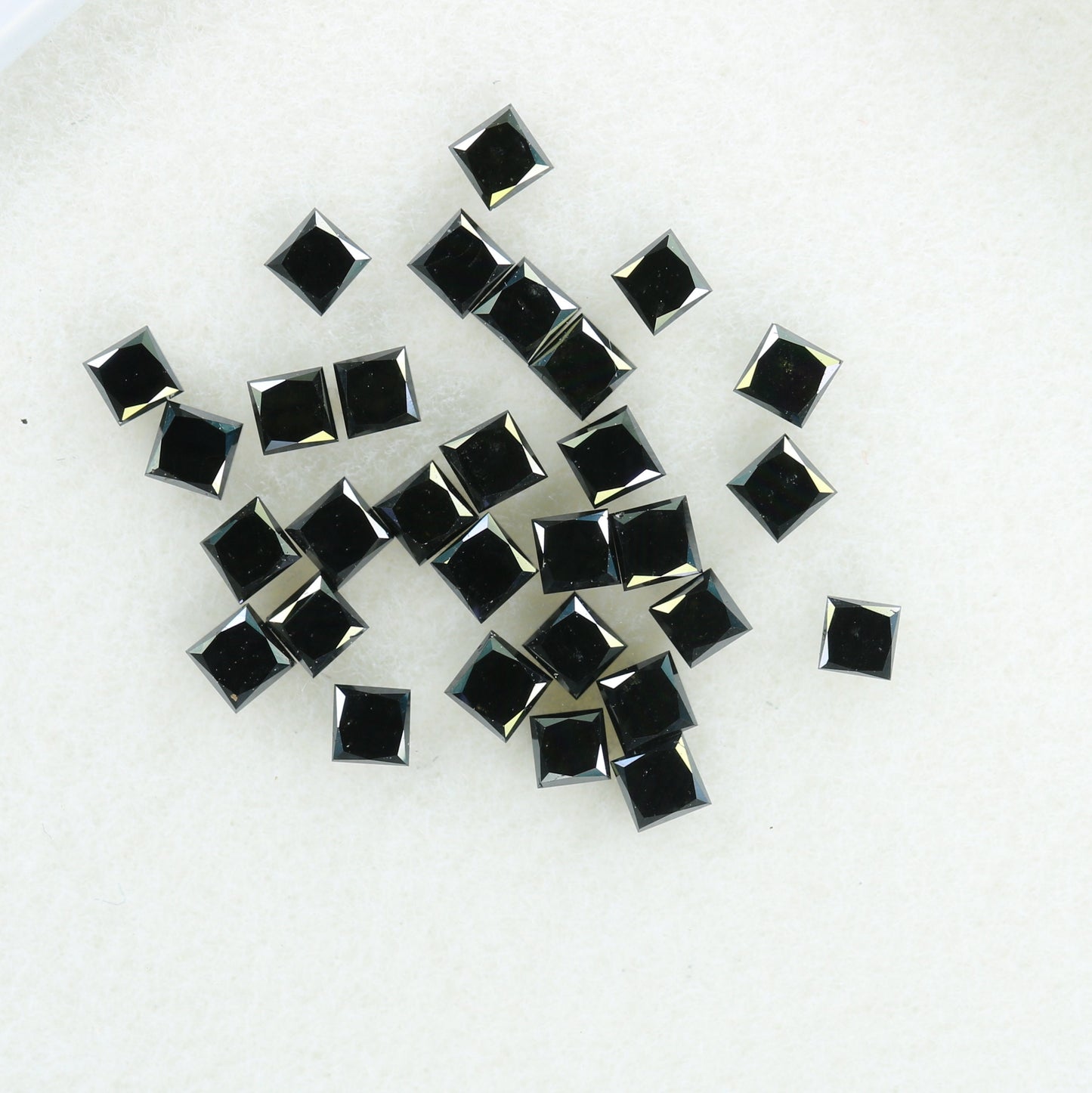 1.15 TCW Black Princess Cut Diamonds For Wedding/Engagement JewelryFor Gold Ring Diamonds