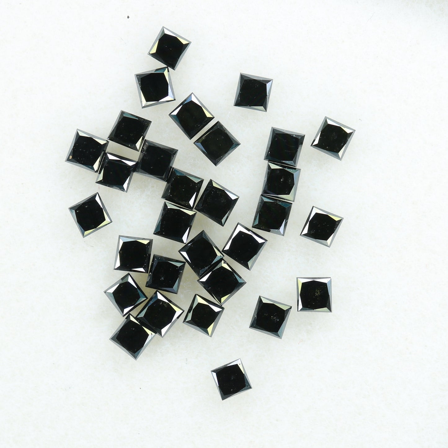 1.15 TCW Black Princess Cut Diamonds For Wedding/Engagement JewelryFor Gold Ring Diamonds