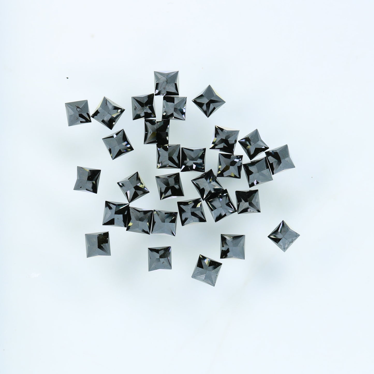 1.15 TCW Black Princess Cut Diamonds For Wedding/Engagement JewelryFor Gold Ring Diamonds
