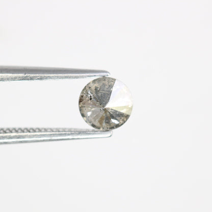 0.43 Carat Salt and Pepper Round Brilliant Diamond for Engagement Rings | Perfect Anniversary, Engagement, Birthday, or Wedding Gift