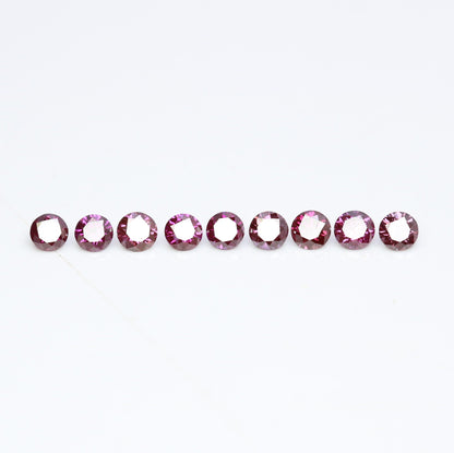 0.39 Carat Dark Pink Round Brilliant Cut Treated Diamond for Engagement Bands | Ideal for Wedding Necklaces, Bracelets, and Matching Bands