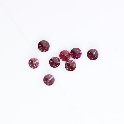 0.35 Carat Treated Dark Pink Round Brilliant Cut Diamond for Engagement Rings | Perfect for Custom Gold Jewelry Designs
