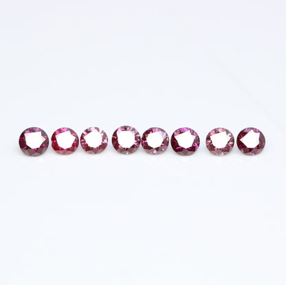 0.35 Carat Treated Dark Pink Round Brilliant Cut Diamond for Engagement Rings | Perfect for Custom Gold Jewelry Designs