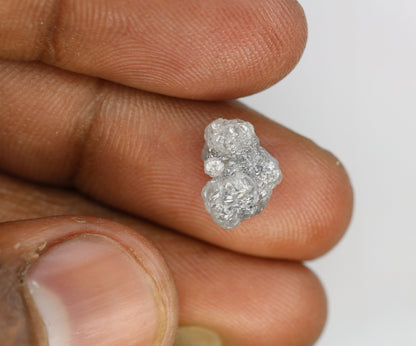 3.70 CT Natural Rough White Uncut Diamond | For Uncut Rough Diamond Ring | Raw Diamond For Jewelry | Unique Gift | Antique Raw Diamond Gift