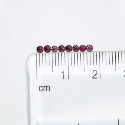 0.35 Carat Treated Dark Pink Round Brilliant Cut Diamond for Engagement Rings | Perfect for Custom Gold Jewelry Designs