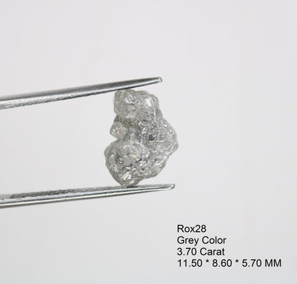 3.70 CT Natural Rough White Uncut Diamond | For Uncut Rough Diamond Ring | Raw Diamond For Jewelry | Unique Gift | Antique Raw Diamond Gift