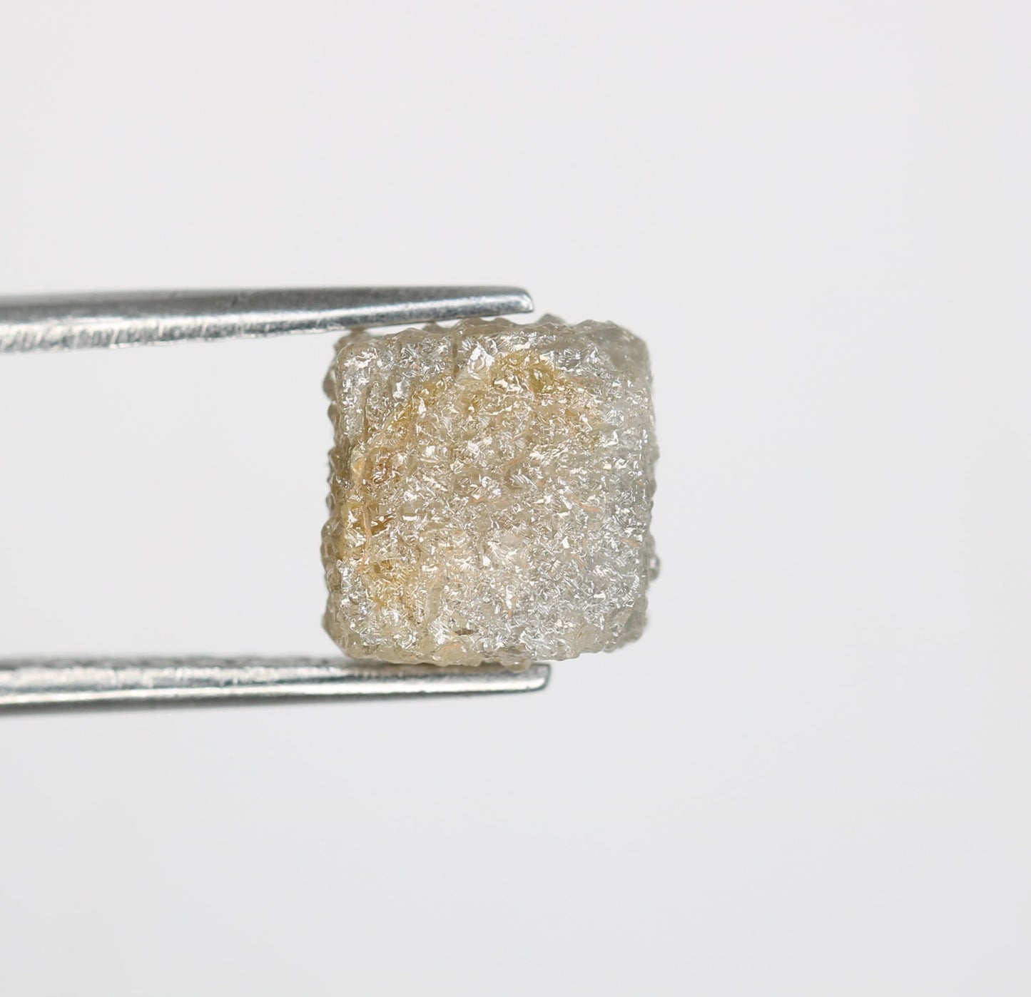 4.50 CT Natural Rough White Cueb Diamond | Uncut Cube Diamond Ring | Cueb Raw Diamond For Jewelry | Unique Gift | Antique Raw Diamond Gift