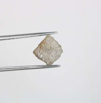 4.50 CT Natural Rough White Cueb Diamond | Uncut Cube Diamond Ring | Cueb Raw Diamond For Jewelry | Unique Gift | Antique Raw Diamond Gift