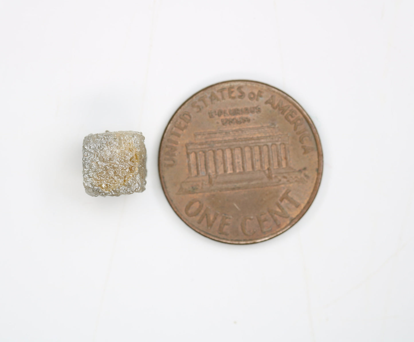 4.50 CT Natural Rough White Cueb Diamond | Uncut Cube Diamond Ring | Cueb Raw Diamond For Jewelry | Unique Gift | Antique Raw Diamond Gift