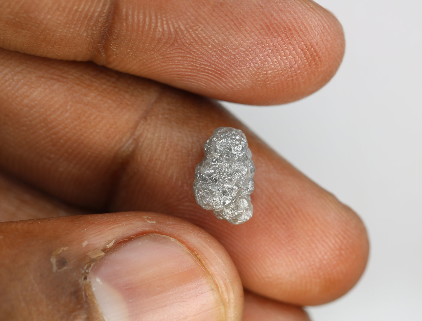 3.14 CT Natural Rough Grey Uncut Diamond | For Uncut Rough Diamond Ring | Raw Diamond For Jewelry | Unique Gift | Antique Raw Diamond Gift