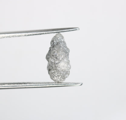 3.48 CT Natural Rough Gray Uncut Diamond | For Uncut Rough Diamond Ring | Raw Diamond For Jewelry | Unique Gift | Antique Raw Diamond Gift