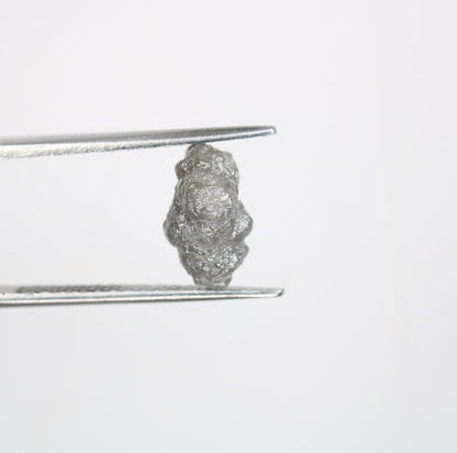 3.14 CT Natural Rough Grey Uncut Diamond | For Uncut Rough Diamond Ring | Raw Diamond For Jewelry | Unique Gift | Antique Raw Diamond Gift
