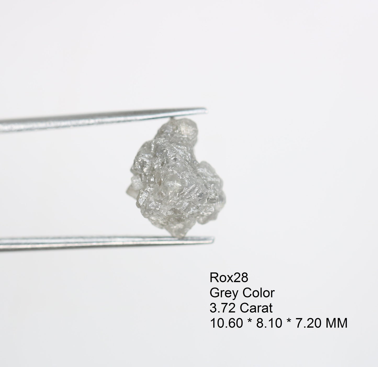 3.72 CT Natural Rough Gray Diamond | Raw Uncut Diamond | Loose Diamond For Engagement Ring | Rough Diamond For Jewelry | Gift For Her | Sale