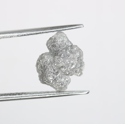 3.48 CT Natural Rough Gray Uncut Diamond | For Uncut Rough Diamond Ring | Raw Diamond For Jewelry | Unique Gift | Antique Raw Diamond Gift