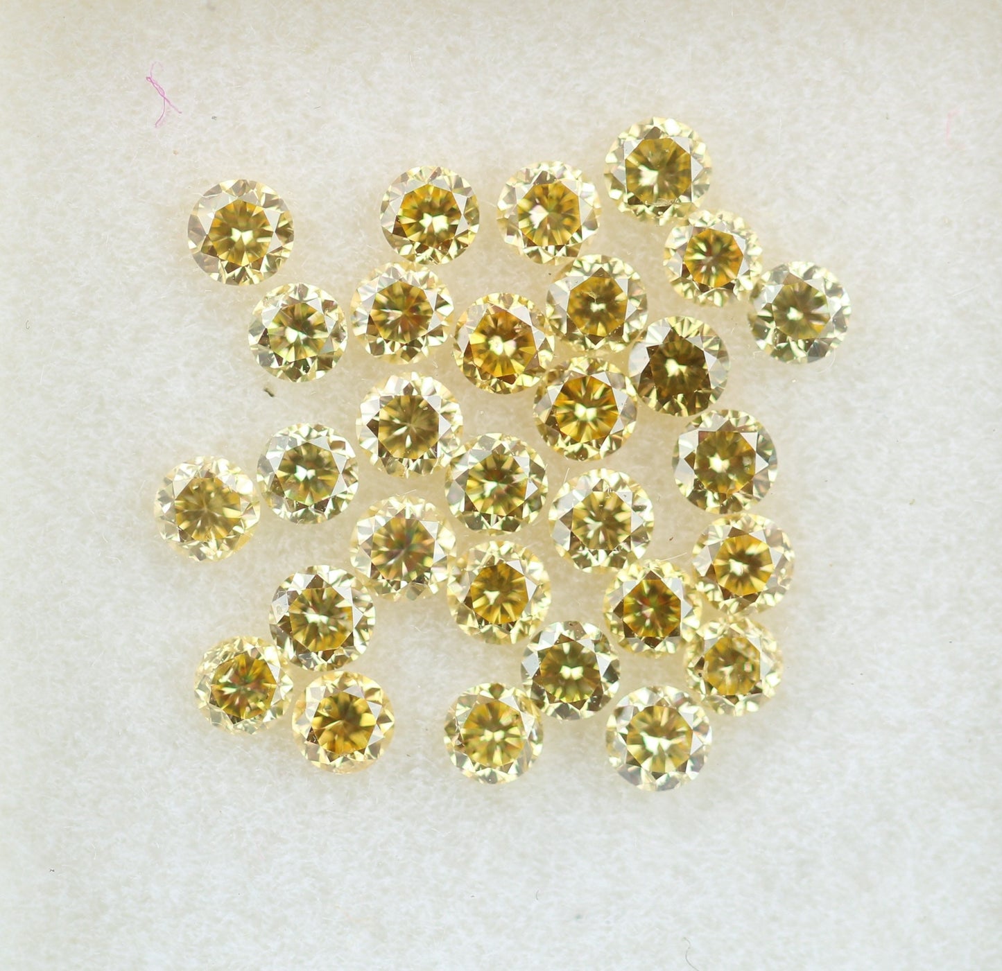 1 Carat Yellow Round Brilliant Loose Diamonds (1.3 - 2.1mm) for Eternity Rings | Perfect for Custom Gold Jewelry Designs