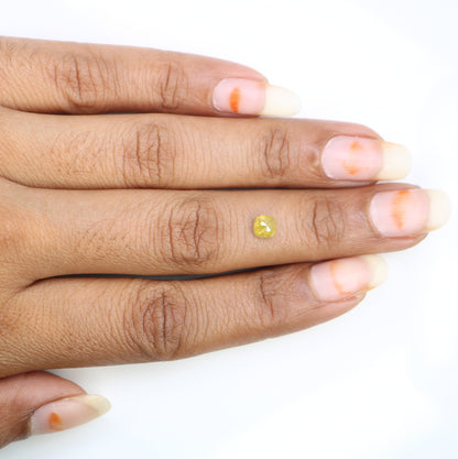 Loose Yellow Rustic Cushion Cut Galaxy Diamond - Perfect for Gold Rings & Unique Gemstone Jewelry Designs