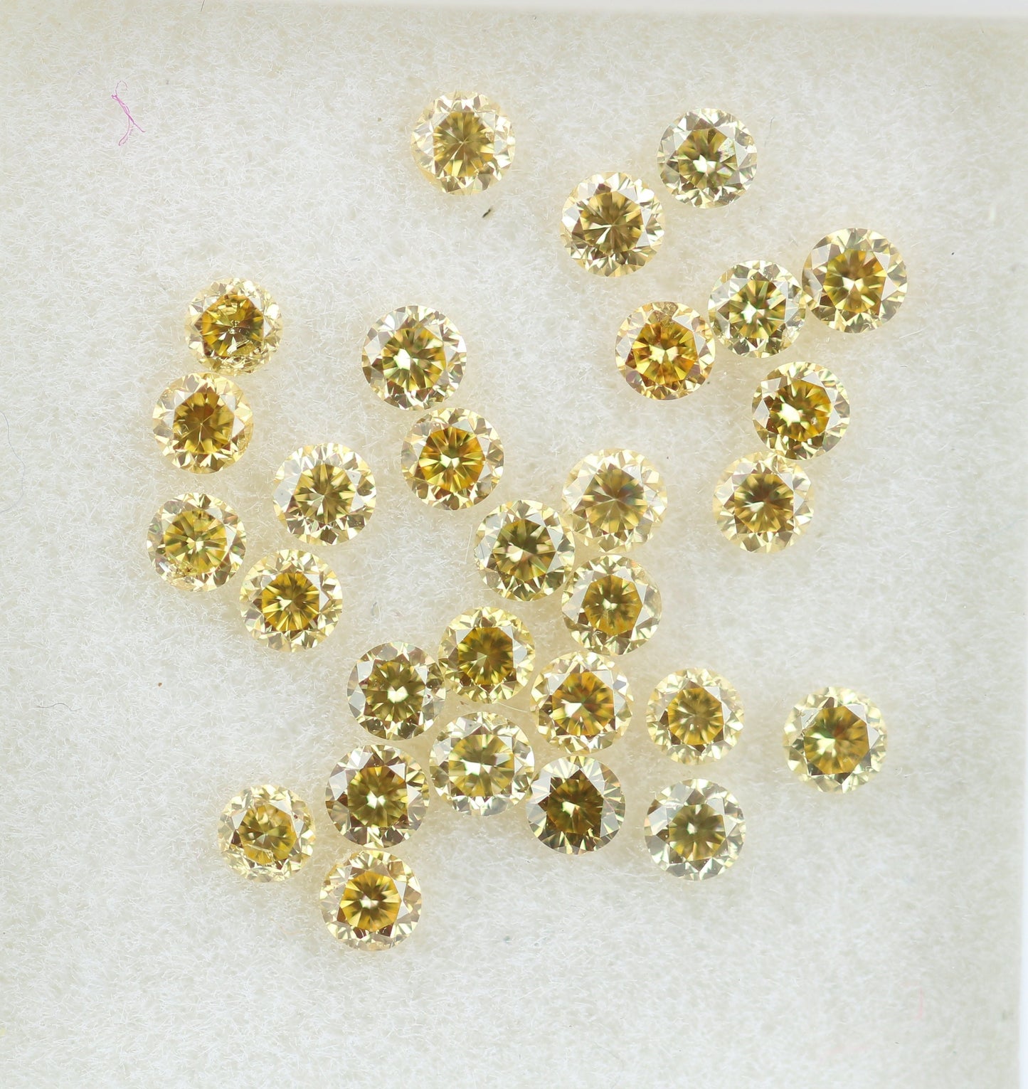 1 Carat Yellow Round Brilliant Loose Diamonds (1.3 - 2.1mm) for Eternity Rings | Perfect for Custom Gold Jewelry Designs