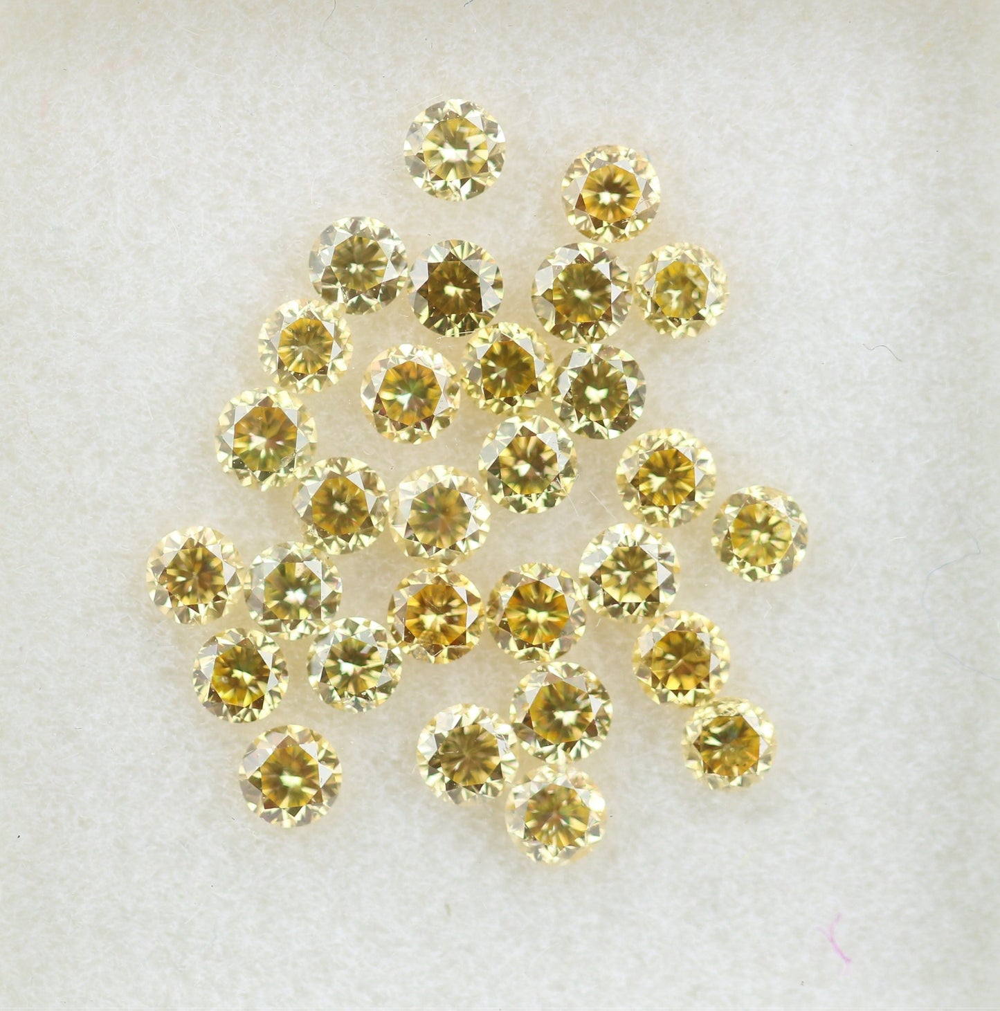 1 Carat Yellow Round Brilliant Loose Diamonds (1.3 - 2.1mm) for Eternity Rings | Perfect for Custom Gold Jewelry Designs