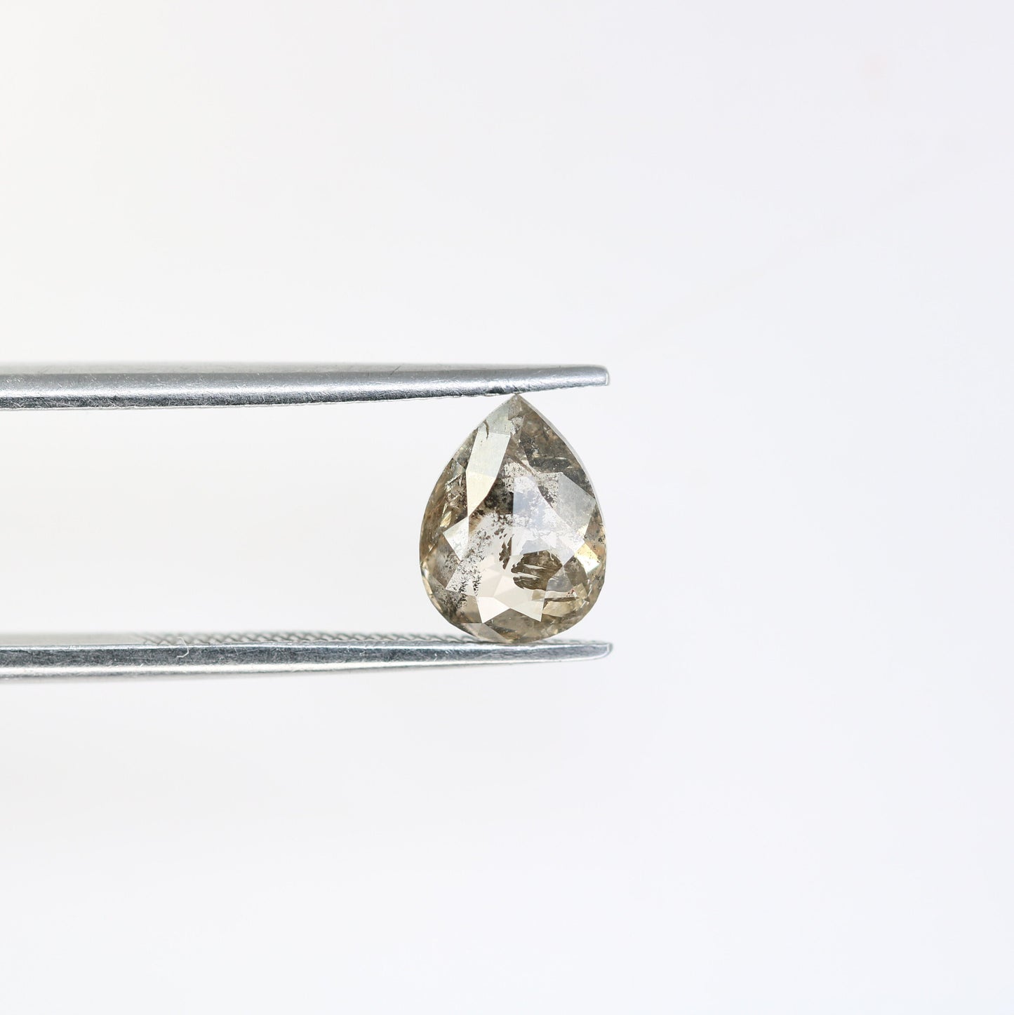 1.27 CT Loose Pear Natural Salt and Pepper Diamond for Pendant | Elegant Wedding Jewelry |Versatile Engagement Ring | Perfect Gift for Women