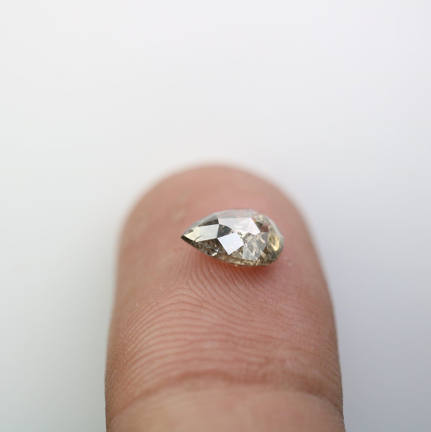 1.27 CT Loose Pear Natural Salt and Pepper Diamond for Pendant | Elegant Wedding Jewelry |Versatile Engagement Ring | Perfect Gift for Women