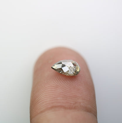 1.27 CT Loose Pear Natural Salt and Pepper Diamond for Pendant | Elegant Wedding Jewelry |Versatile Engagement Ring | Perfect Gift for Women