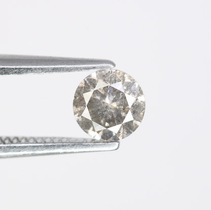 0.40 Carat Natural Salt and Pepper Loose Diamond for Solitaire Wedding Ring | Perfect Gift for Wife, Girlfriend, or Daughter