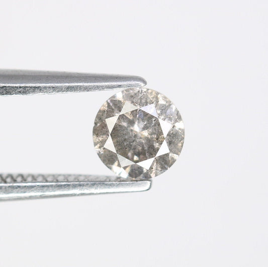 0.40 Carat Natural Salt and Pepper Loose Diamond for Solitaire Wedding Ring | Perfect Gift for Wife, Girlfriend, or Daughter