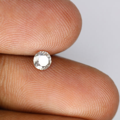 0.40 Carat Natural Salt and Pepper Loose Diamond for Solitaire Wedding Ring | Perfect Gift for Wife, Girlfriend, or Daughter