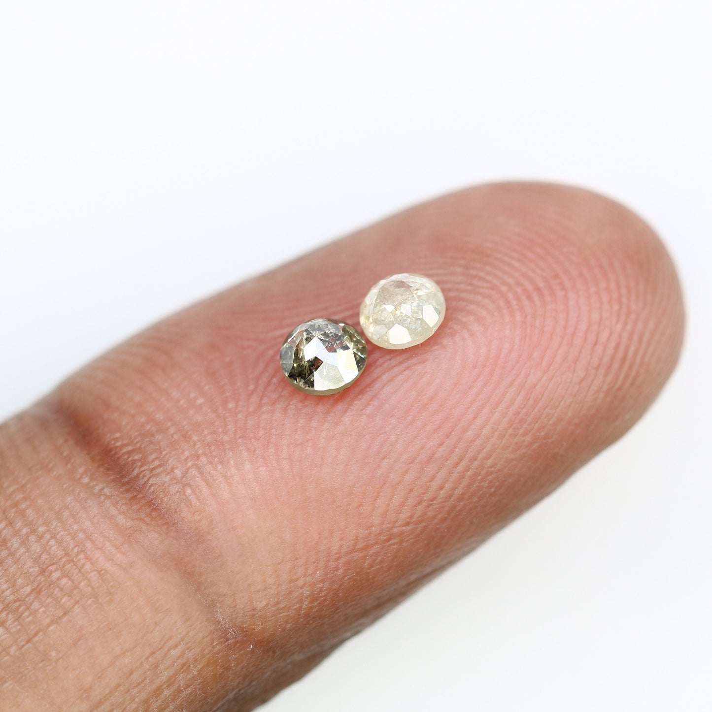0.65 CT Rose Cut Round Natural Galaxy Diamond For Engagement Ring ll Gift For Wife ll Gift For Fiancé ll Gift For Daughter ll Gift For Mom