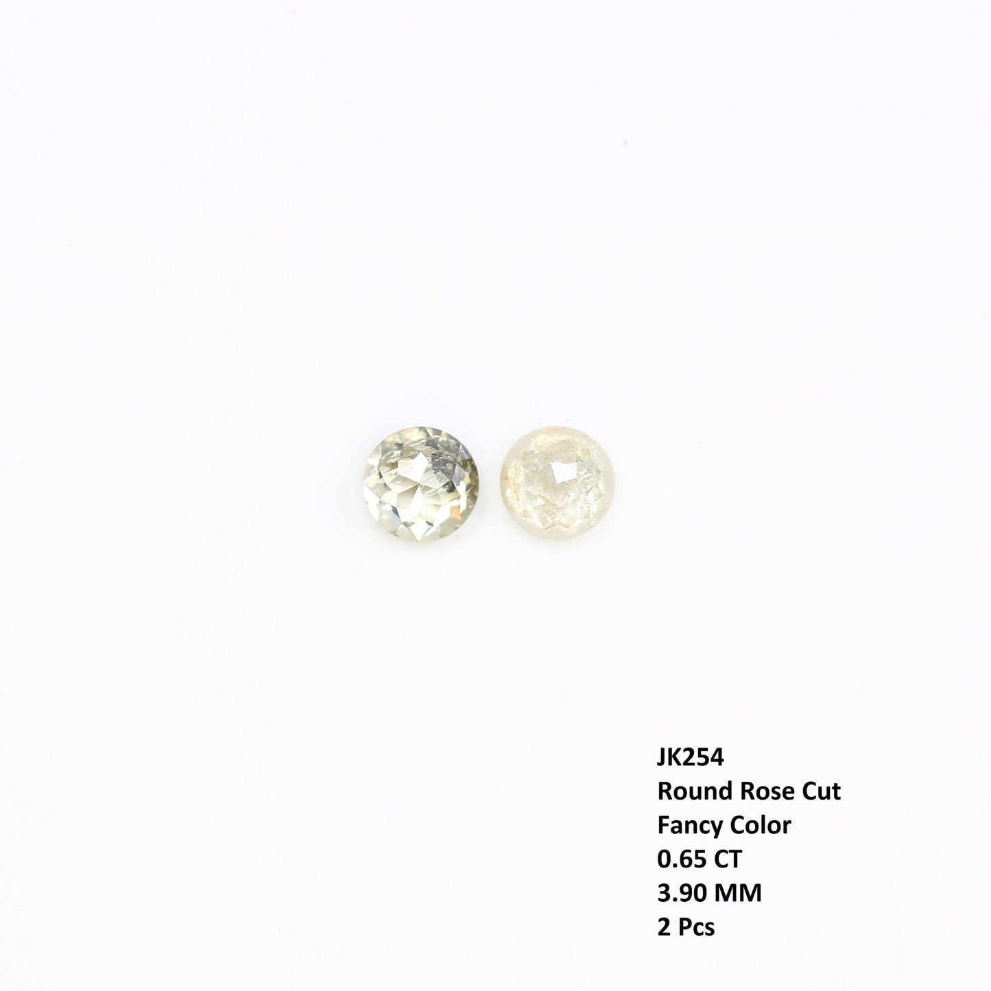 0.65 CT Rose Cut Round Natural Galaxy Diamond For Engagement Ring ll Gift For Wife ll Gift For Fiancé ll Gift For Daughter ll Gift For Mom
