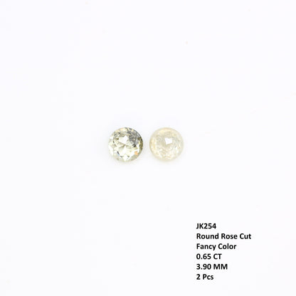 0.65 CT Rose Cut Round Natural Galaxy Diamond For Engagement Ring ll Gift For Wife ll Gift For Fiancé ll Gift For Daughter ll Gift For Mom