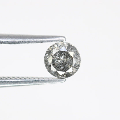 0.34 Carat Loose Natural Salt and Pepper Fancy Round Cut Diamond | Ideal for Rings and Custom Jewelry Designs