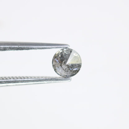 0.34 Carat Loose Natural Salt and Pepper Fancy Round Cut Diamond | Ideal for Rings and Custom Jewelry Designs