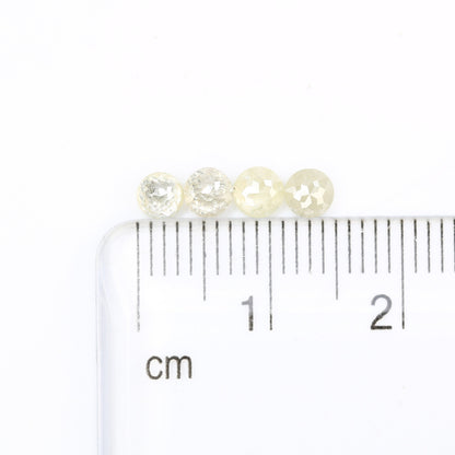 1.09 CT Grey Round Rose Cut Rustic Light Yellow Loose Real Diamond For Anniversary Gift ll Birthday Gift ll Engagement Gift ll Gift For Her