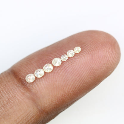 0.46 TCW Yellow Rose Cut Round Natural Galaxy Real Diamond For Promise Ring ll Gift For Girlfriend ll Proposal RingFor Gold Ring Diamonds