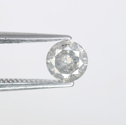 0.39 Carat Salt and Pepper Diamond for Engagement Rings | Perfect Gift for Girlfriend, Wife, Mother, or Her | Custom Gold Ring Jewelry