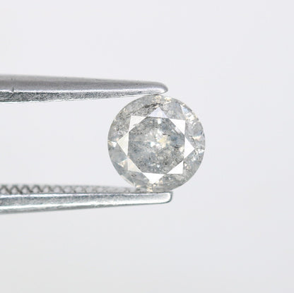 0.39 Carat Salt and Pepper Diamond for Engagement Rings | Perfect Gift for Girlfriend, Wife, Mother, or Her | Custom Gold Ring Jewelry