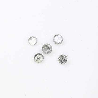 0.64 CT Rose Cut Round Galaxy Diamond For Dainty Ring ll Anniversary Gift ll Wedding Gift  ll Birthday Gift ll Engagement GiftFor Gold Ring
