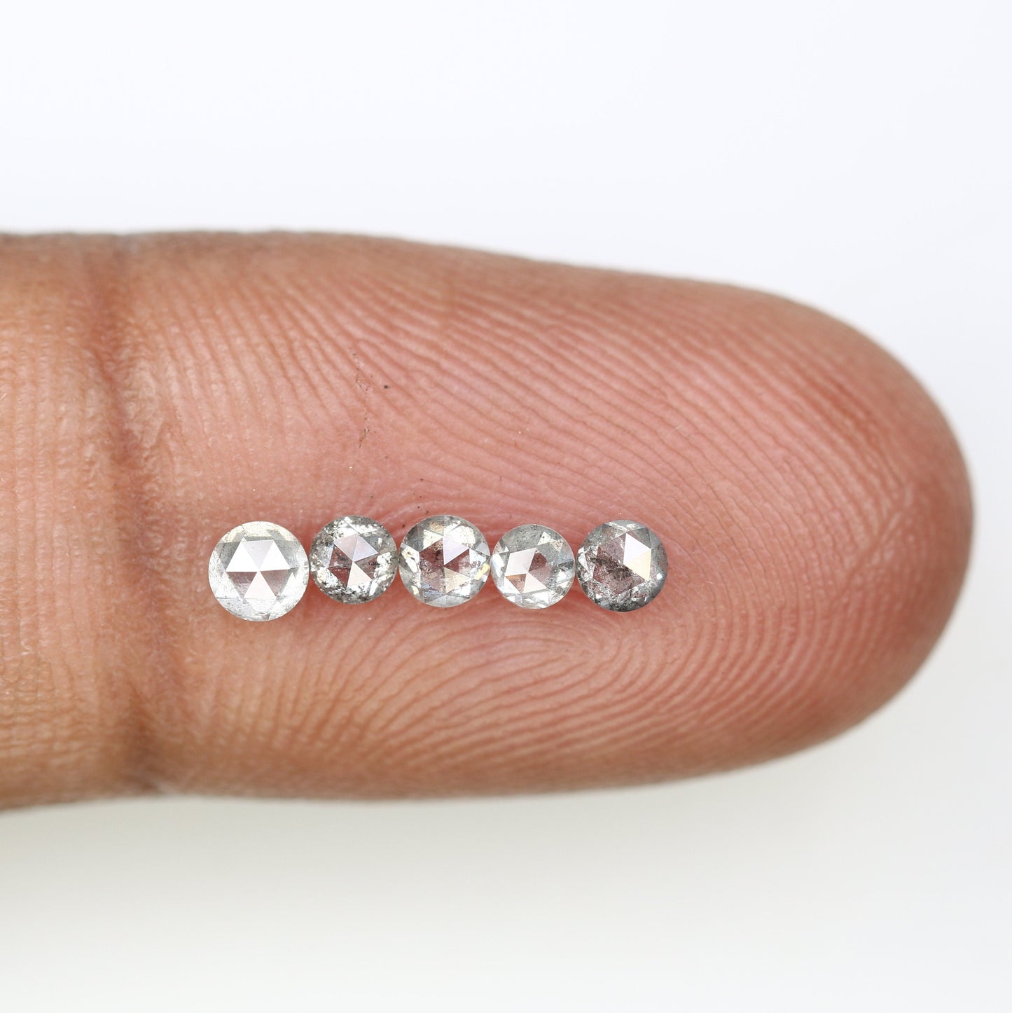 0.64 CT Rose Cut Round Galaxy Diamond For Dainty Ring ll Anniversary Gift ll Wedding Gift  ll Birthday Gift ll Engagement GiftFor Gold Ring