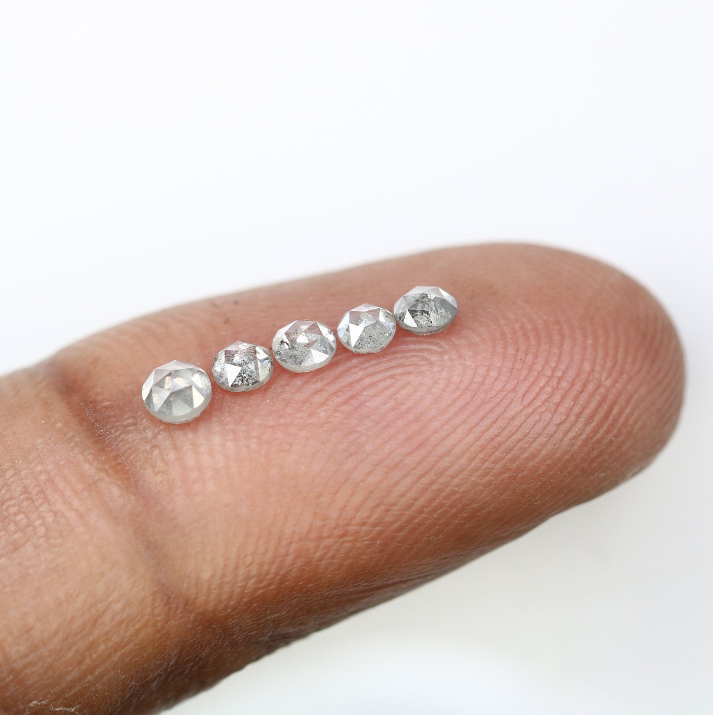 0.64 CT Rose Cut Round Galaxy Diamond For Dainty Ring ll Anniversary Gift ll Wedding Gift  ll Birthday Gift ll Engagement GiftFor Gold Ring