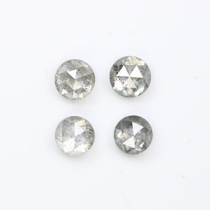 1.16 CT Sparkling Salt and Pepper Rose Cut Round Diamonds For Wedding Band ll Gift For Girlfriend ll Gift For Daughter ll Gift For Mother