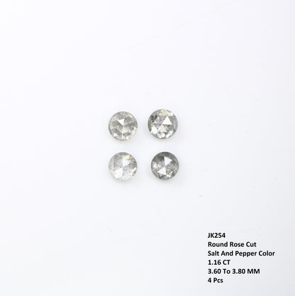 1.16 CT Sparkling Salt and Pepper Rose Cut Round Diamonds For Wedding Band ll Gift For Girlfriend ll Gift For Daughter ll Gift For Mother