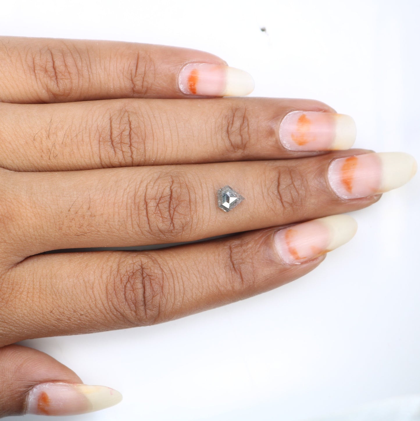 0.92 CT Salt and Pepper Natural Loose Diamond, Shield Cut for Handmade Necklace Pendant, Diamond Bracelet Engagement Gold Ring For Women