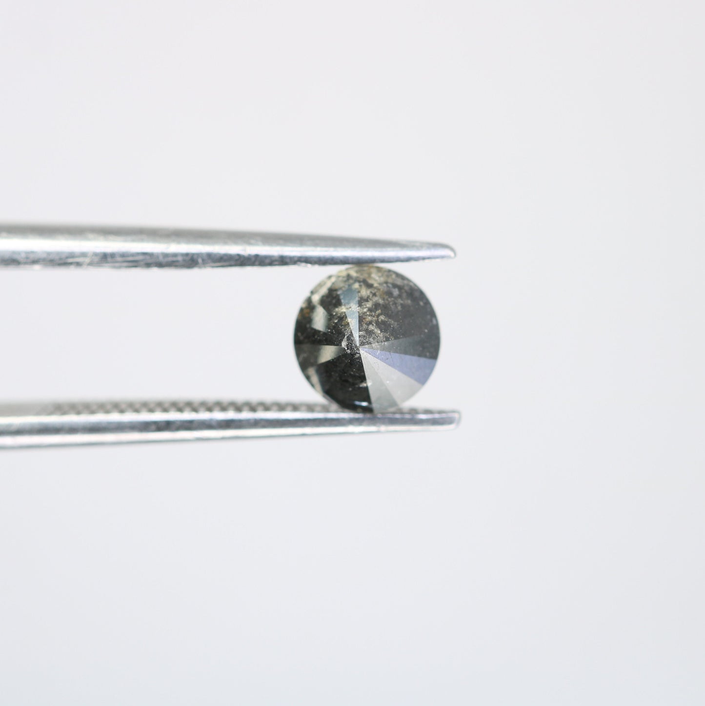 0.70 Carat Natural Salt and Pepper Round Brilliant Cut Galaxy Diamond | Loose Gem for Jewelry Making | Wholesale Price