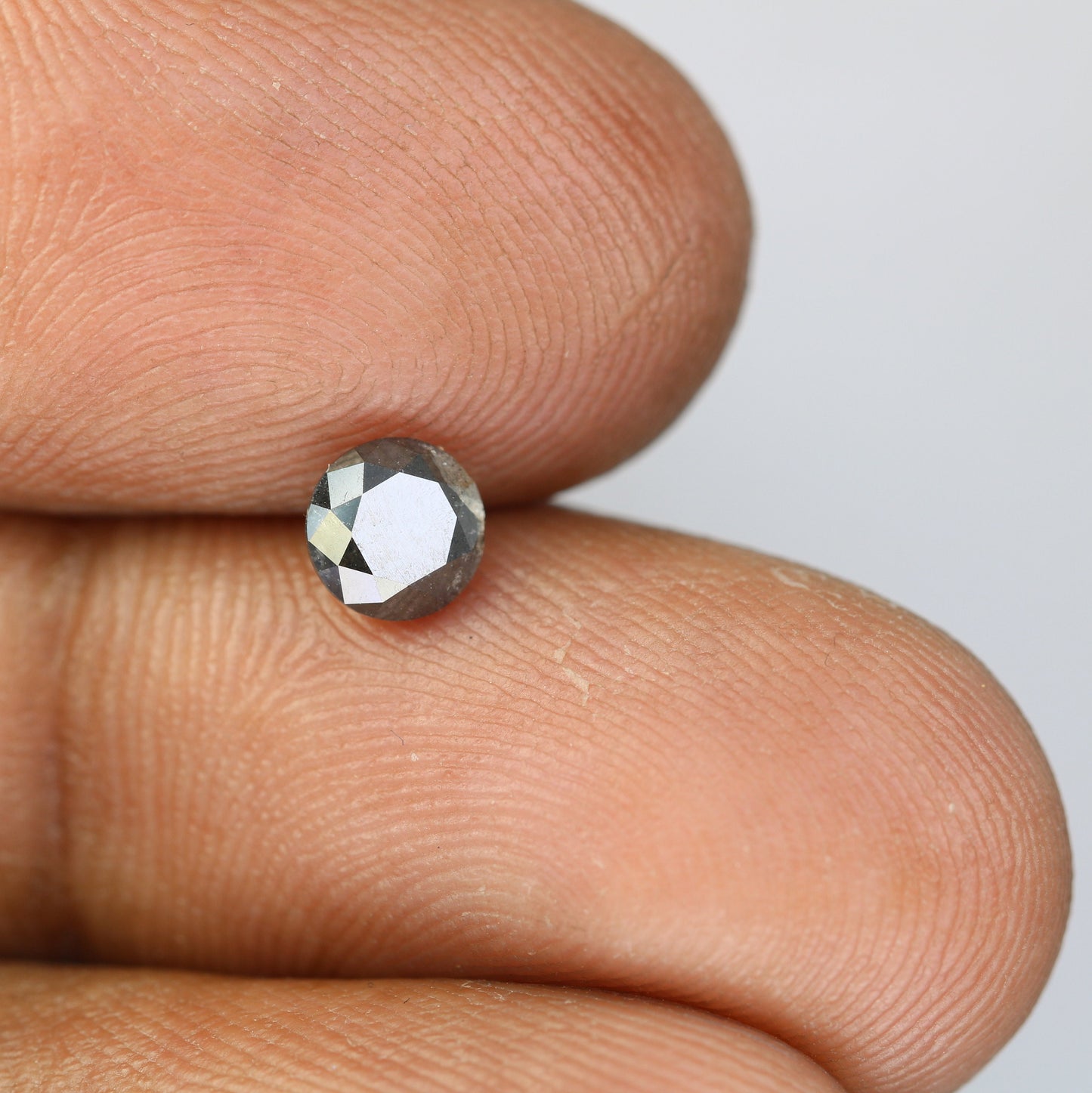 0.70 Carat Natural Salt and Pepper Round Brilliant Cut Galaxy Diamond | Loose Gem for Jewelry Making | Wholesale Price