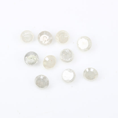 1.56 CT White Icy Grey Rose Cut Round Diamonds For Wedding RingFor Gold Ring Diamonds