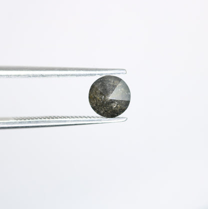 0.70 Carat Natural Round Black Brilliant Cut Salt and Pepper Diamond | Loose Gem for Jewelry Making | Wholesale Price for Earrings, Necklace