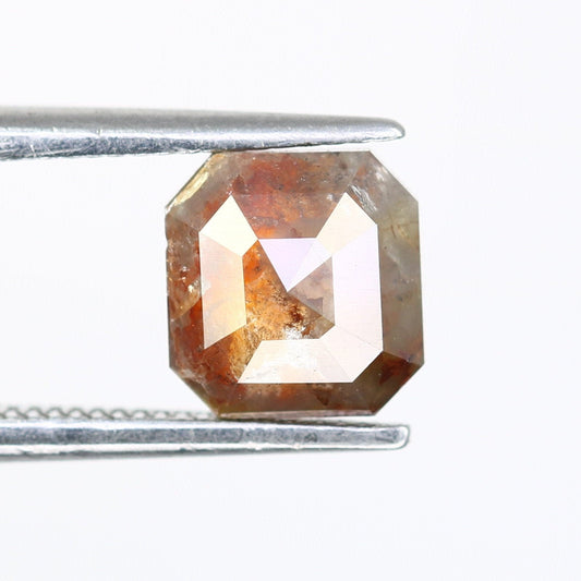 1.19 CT Fancy Salt and Pepper Emerald Shape Diamond - Natural Loose Emerald Cut Diamond - Emerald Engagement Ring - LABORDAY Offer