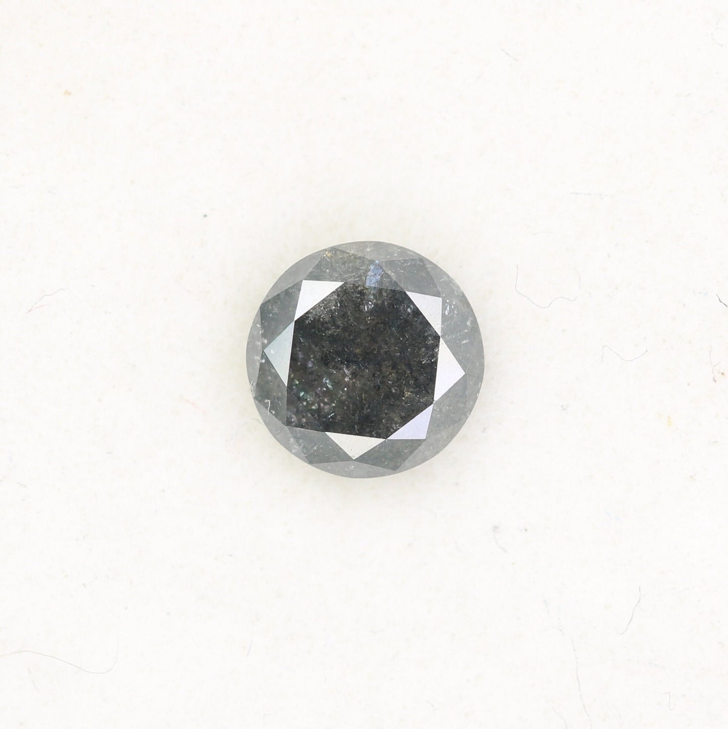 0.70 Carat Natural Round Black Brilliant Cut Salt and Pepper Diamond | Loose Gem for Jewelry Making | Wholesale Price for Earrings, Necklace